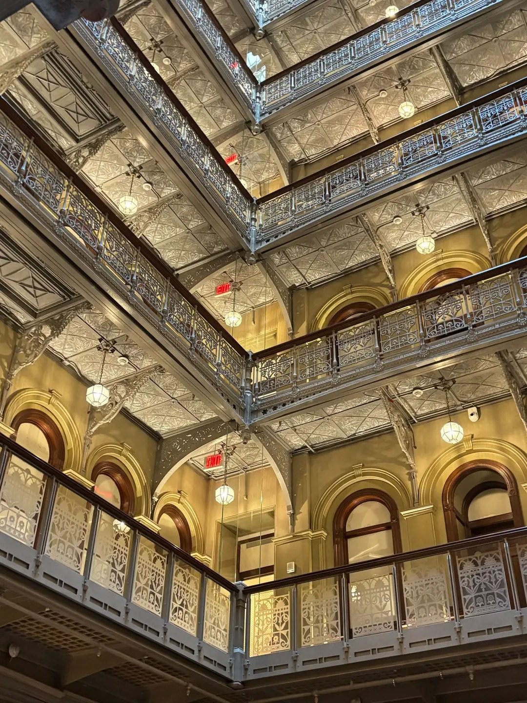 The Beekman building’s atrium in May 2026, above the Bar Room