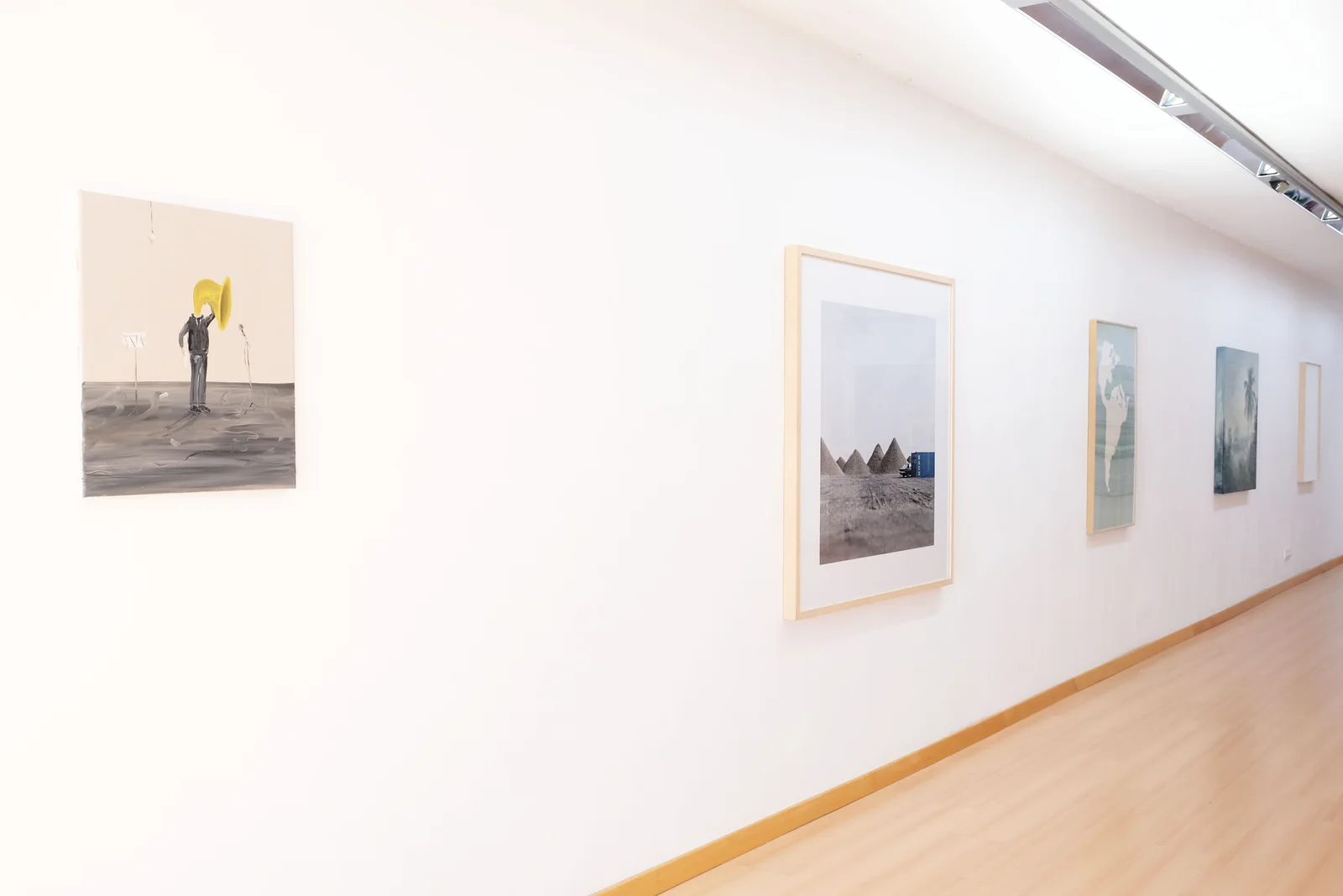 Piramidón Centre d'Art Contemporani: photographs displayed along the bright gallery walls