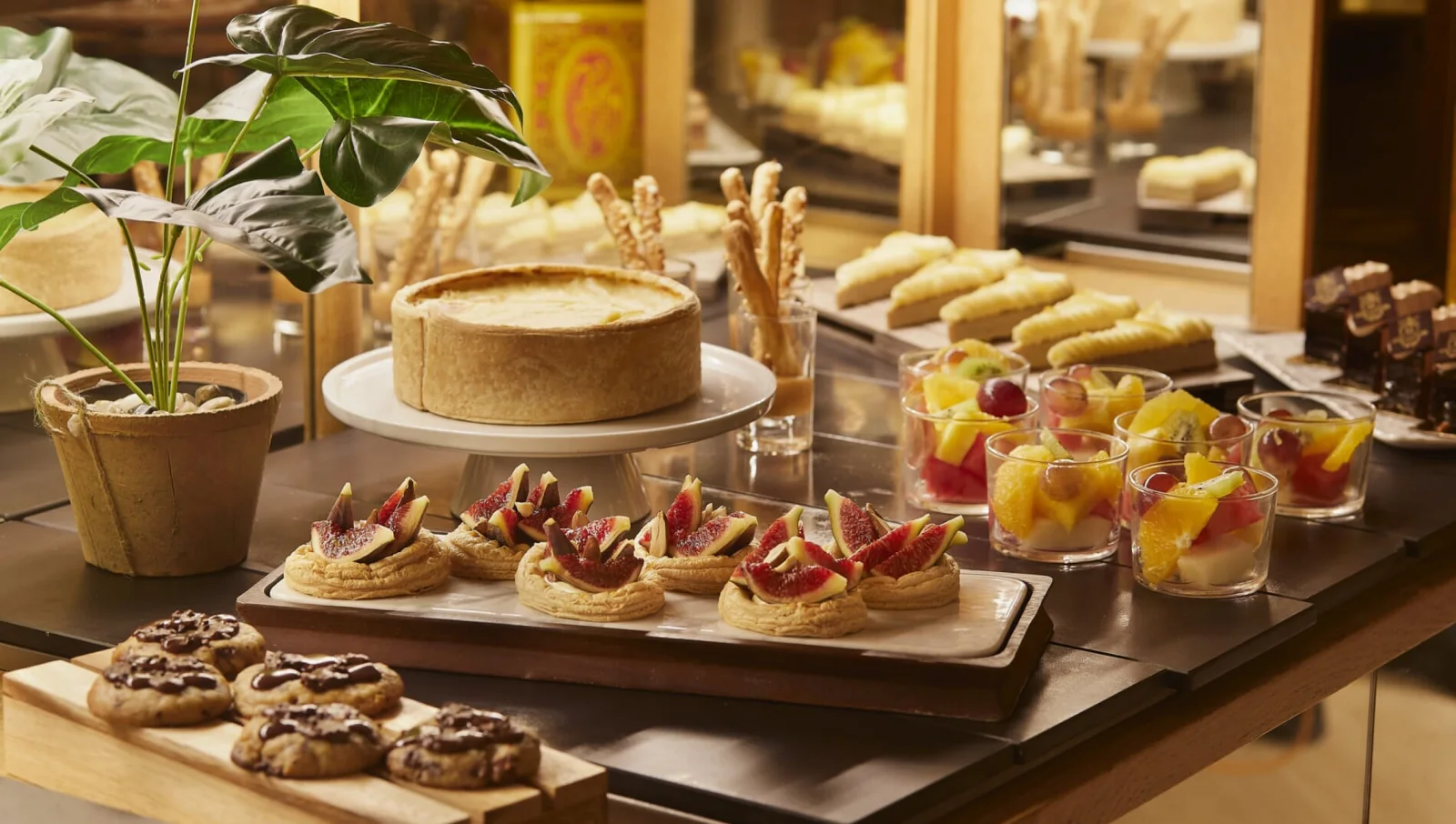 Solc: brunch spread with pastries and small dishes