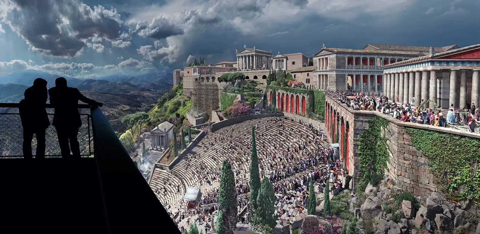 Pergamonmuseum. Das Panorama: panoramic installation inside the museum