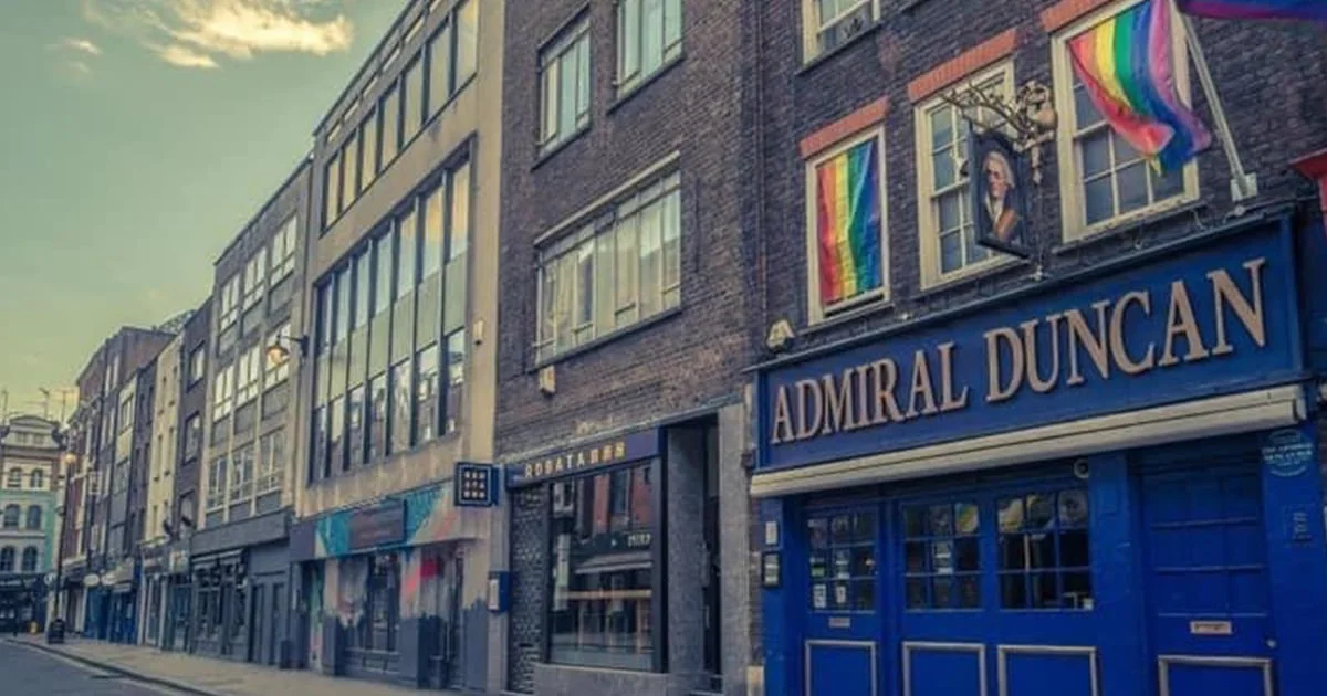 The building and its entrance at Admiral Duncan