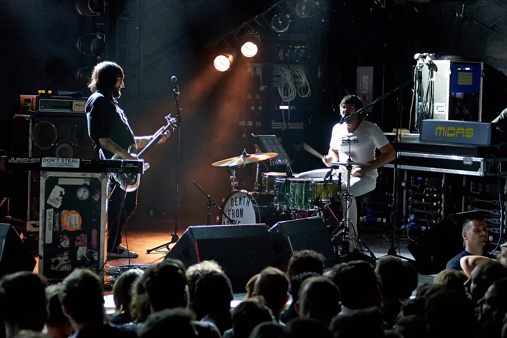 Electric Ballroom: a band performing in front of an audience, shown on its official website