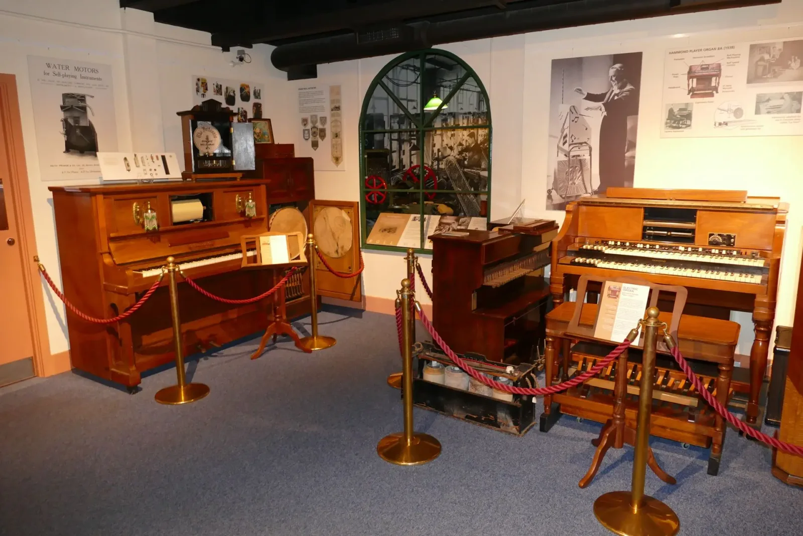 Mechanical musical instruments on display at Musical Museum