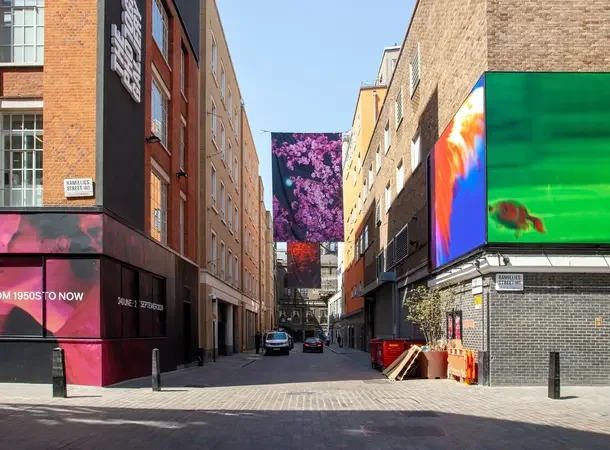 The Photographers’ Gallery: gallery building and neighbouring street