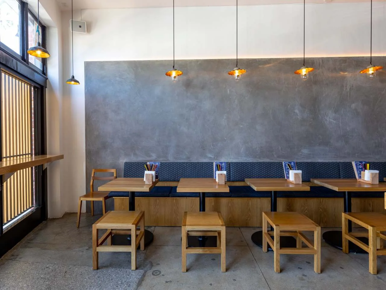 OTOTO: the sake bar's wood counter and intimate dining area