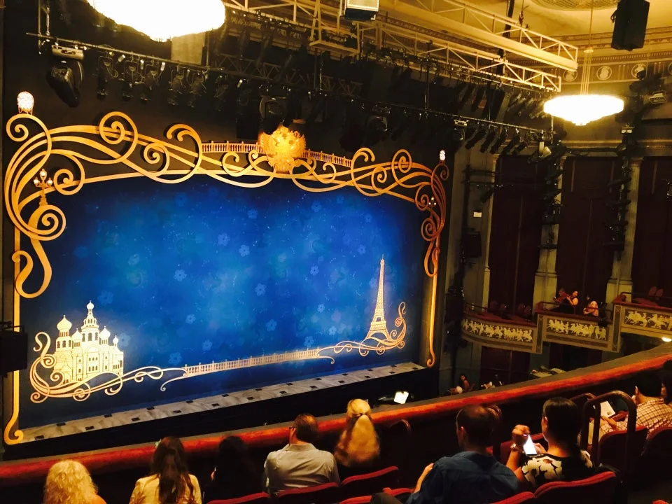 Broadhurst Theatre: the theatre stage and auditorium seen from the balcony