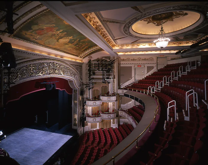 James Earl Jones Theatre: theatre auditorium with ornate ceiling