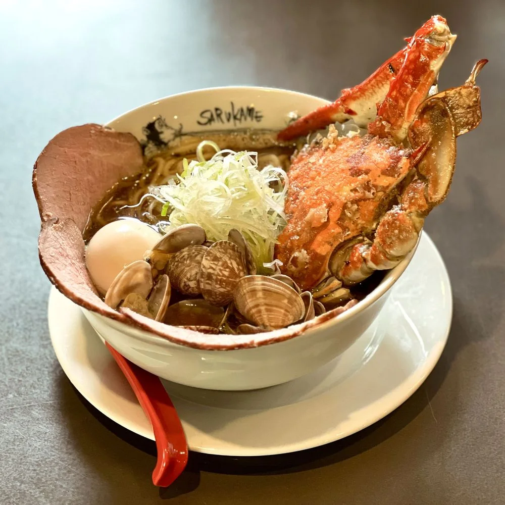 Sarukame: seafood noodle bowl