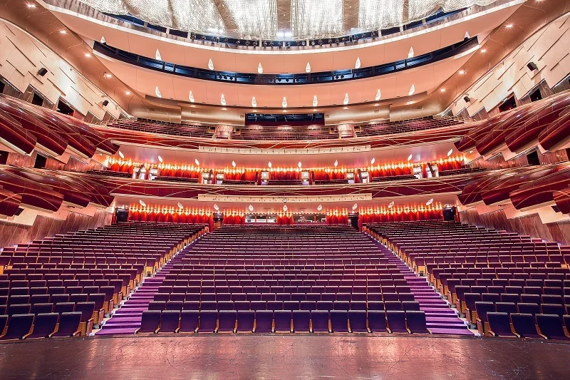 Shanghai Culture Square: the spacious auditorium and sweeping balconies
