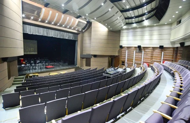 STA Duanjun Theatre: the theatre auditorium with tiered seating and a wide stage