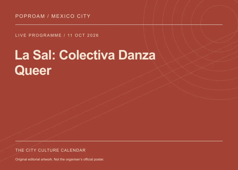 Original editorial programme artwork for La Sal: Colectiva Danza Queer. This is not the organiser’s official poster.