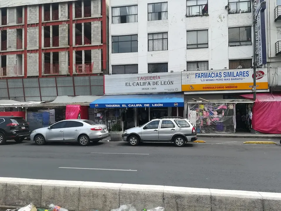 Fachada de Taquería El Califa de León (2026)