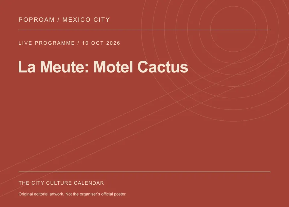 Original editorial programme artwork for La Meute: Motel Cactus. This is not the organiser’s official poster.