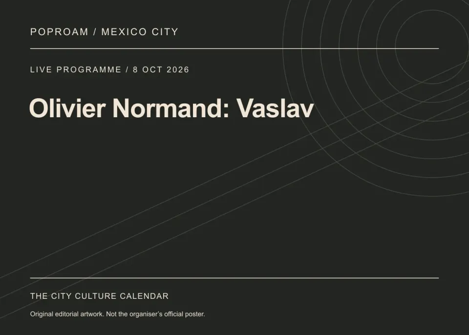 Original editorial programme artwork for Olivier Normand: Vaslav. This is not the organiser’s official poster.