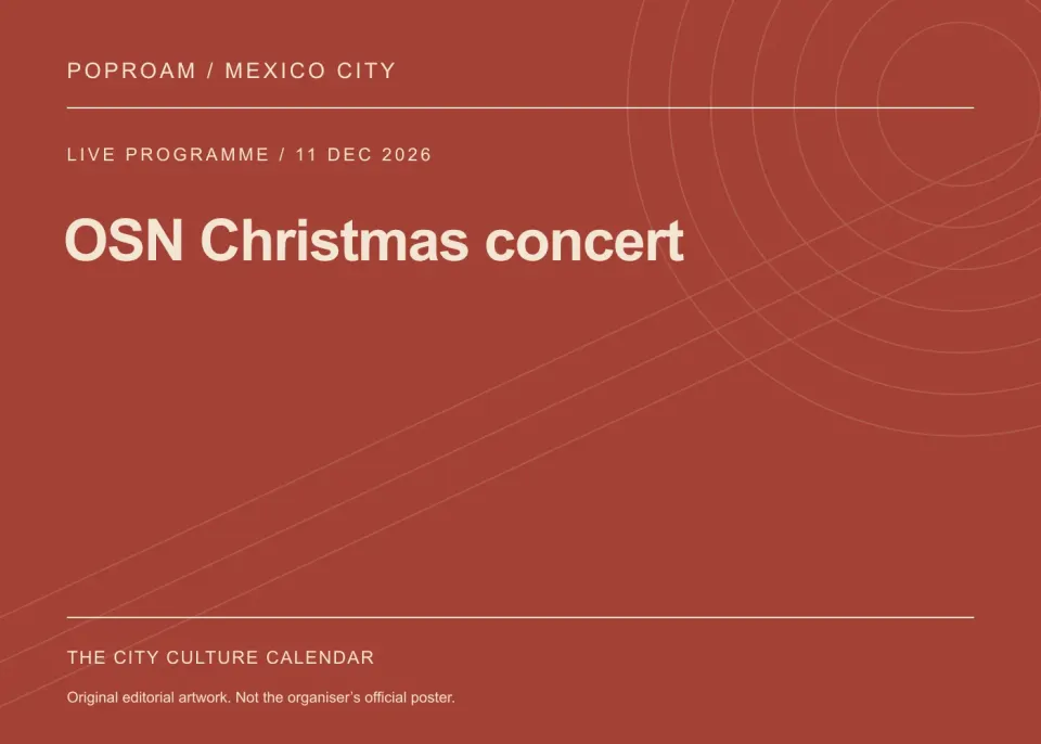 Original editorial programme artwork for OSN Christmas concert. This is not the organiser’s official poster.